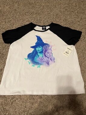 Girls' Black & White Wicked Graphic Tee